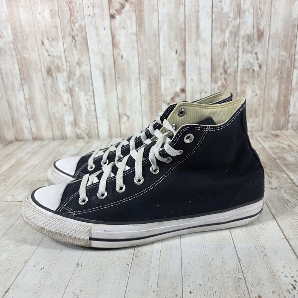 Converse Chuck Taylor All Star Black High Top Sneakers Womens 13 Mens 11 M9160 - Picture 4 of 8